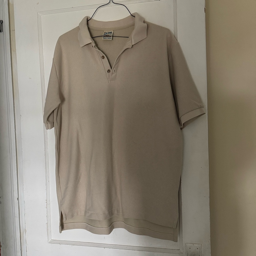 TravelSmith Beige Polo Shirt